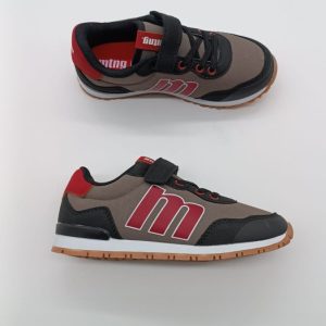 Zapatillas Mustang Niños Gris y Negro